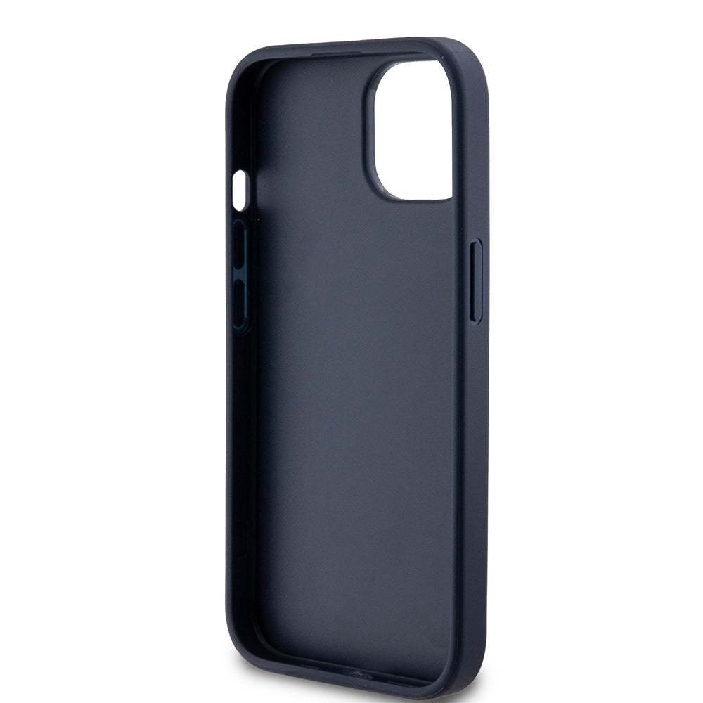 Case for Apple iPhone 15, Guess, 4G Triangle Logo, Blue