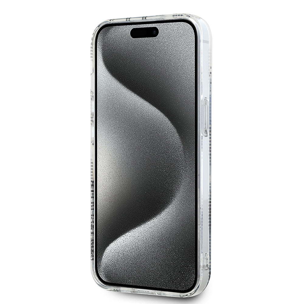 Θήκη για Apple iPhone 15, Karl Lagerfeld, IML Electroplated Choupette Head, Διάφανη