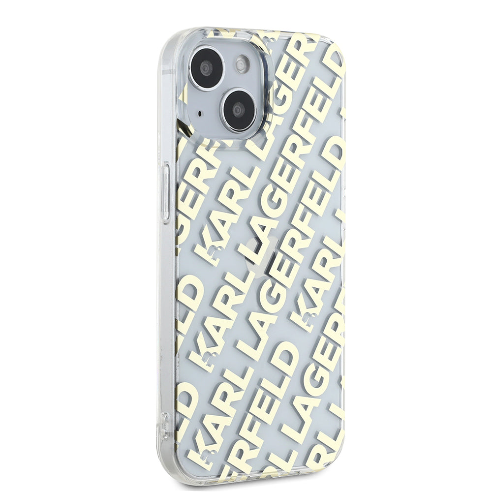 Θήκη για Apple iPhone 15, Karl Lagerfeld, IML Luxury Gold Fullover Logo, Χρυσή