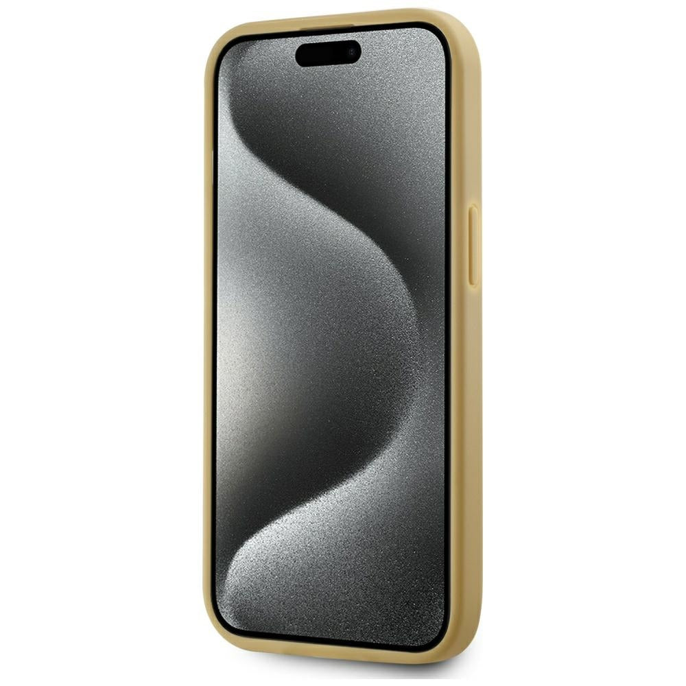 Θήκη για Apple iPhone 15, Karl Lagerfeld, Metal Signature, Χρυσή