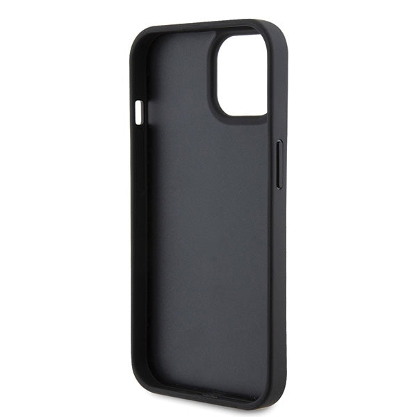 Θήκη για Apple iPhone 15, Karl Lagerfeld, Monogram Hot Stamp Metal Logo, Μαύρη