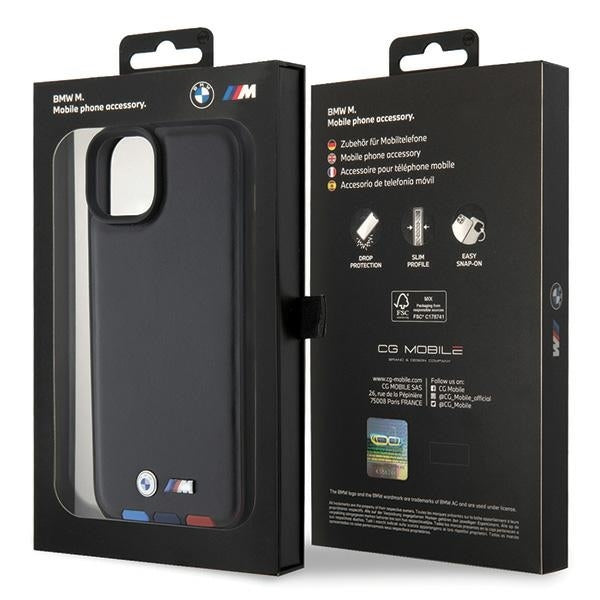 Θήκη για Apple iPhone 15 Plus, BMW, Stamp Tricolor, Μαύρη