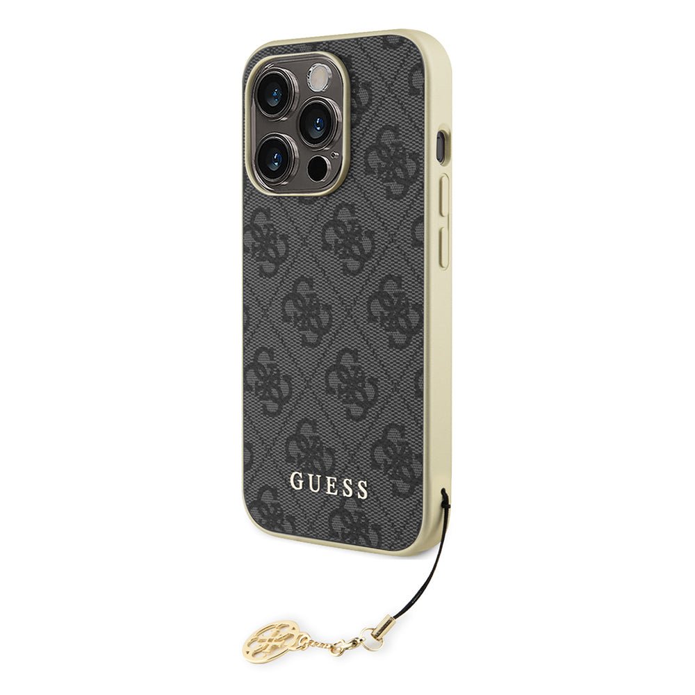 Θήκη για Apple iPhone 15 Pro, Guess, 4G Charm, Γκρι