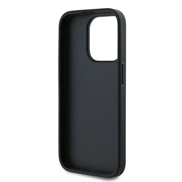 Θήκη για Apple iPhone 15 Pro, Karl Lagerfeld, Diagonal Quilted Script, Μαύρη