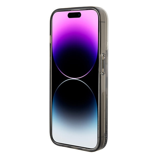 Θήκη για Apple iPhone 15 Pro, Karl Lagerfeld, Liquid Glitter Ikonik Karl, Διάφανη
