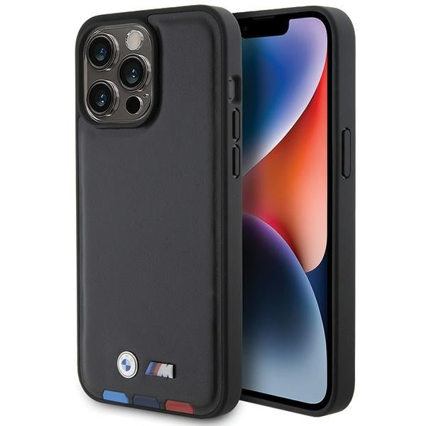 Θήκη για Apple iPhone 15 Pro Max, BMW, Stamp Tricolor, Μαύρη
