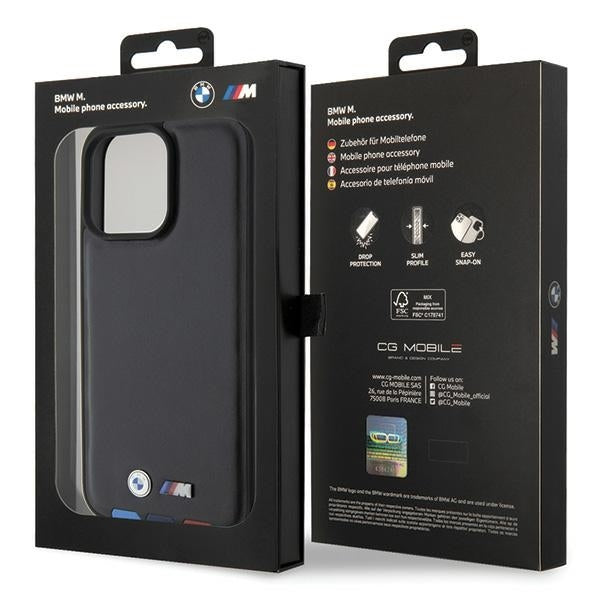 Θήκη για Apple iPhone 15 Pro Max, BMW, Stamp Tricolor, Μαύρη