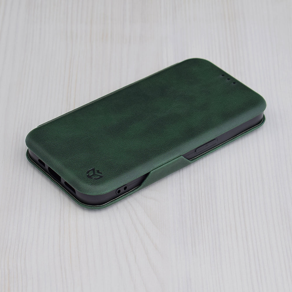 Θήκη για Apple iPhone 15 Pro Max, Techsuit, Safe Wallet Plus, Πράσινο