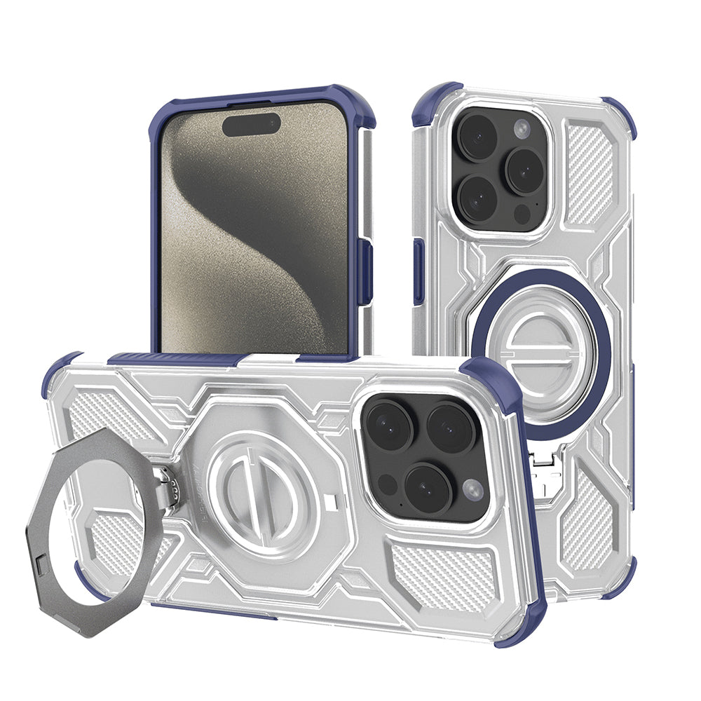 Θήκη για Apple iPhone 15 Pro, Techsuit, Carbon Shield Pro, Μπλε