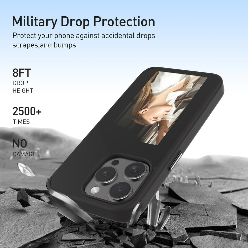 Θήκη για Apple iPhone 15 Pro, Techsuit, SmartScreen NFC, Μαύρο
