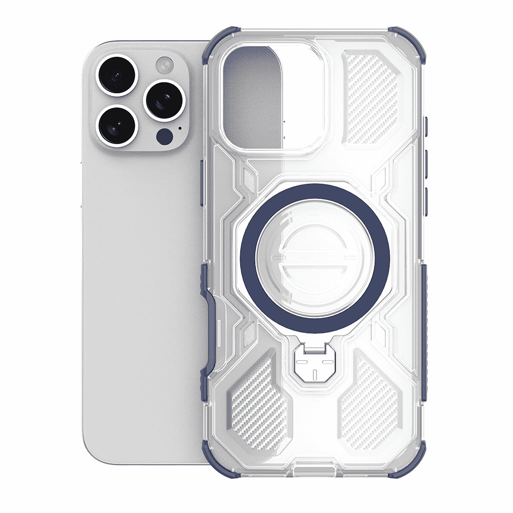 Θήκη για Apple iPhone 15, Techsuit, Carbon Shield Pro, Μπλε