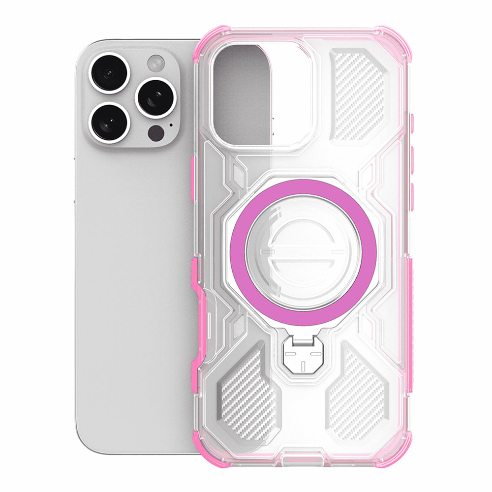 Θήκη για Apple iPhone 15, Techsuit, Carbon Shield Pro, Ροζ