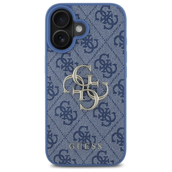 Θήκη για Apple iPhone 16, Guess, 4G Big Logo, Μπλε
