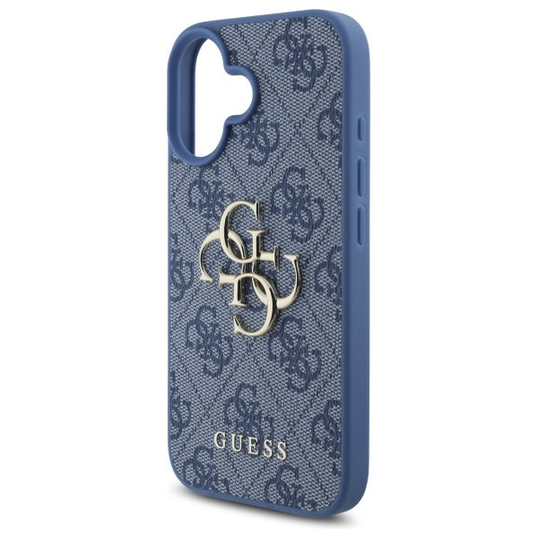 Θήκη για Apple iPhone 16, Guess, 4G Big Logo, Μπλε