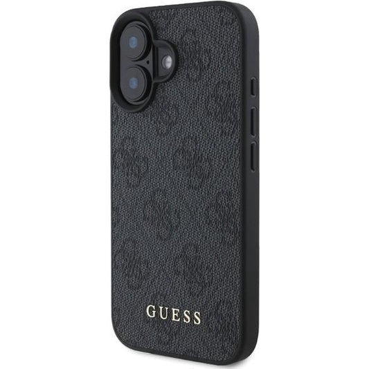 Case for Apple iPhone 16, Guess, 4G Classic, Black
