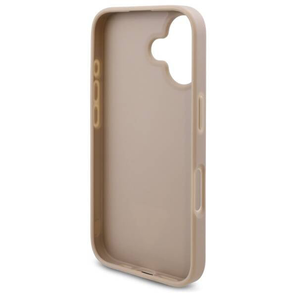 Θήκη για Apple iPhone 16, Guess, 4G Triangle Logo, Λευκή