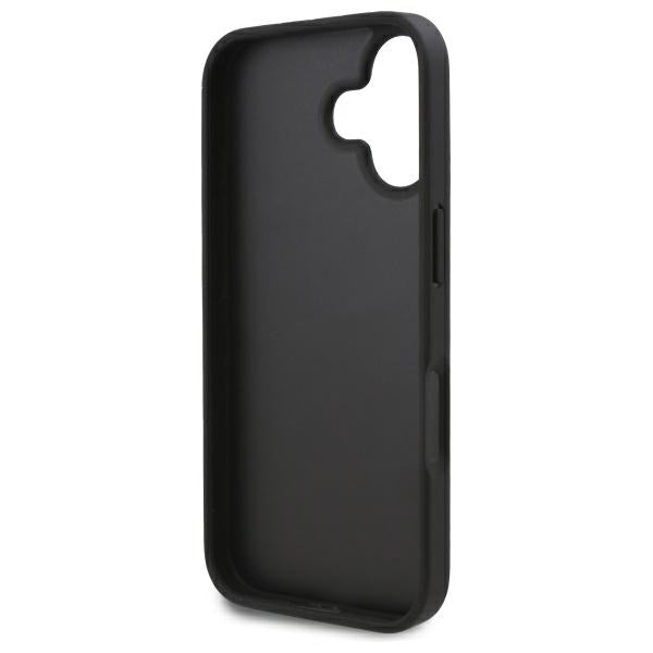 Θήκη για Apple iPhone 16, Karl Lagerfeld, Cardslots Monogram, Μαύρη