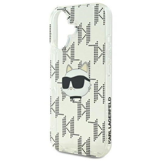 Θήκη για Apple iPhone 16, Karl Lagerfeld, IML Luxury Electroplated Choupette's Head, Διαφανής