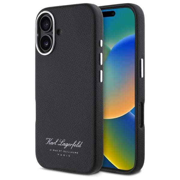 Θήκη για Apple iPhone 16, Karl Lagerfeld, RSG, Μαύρη
