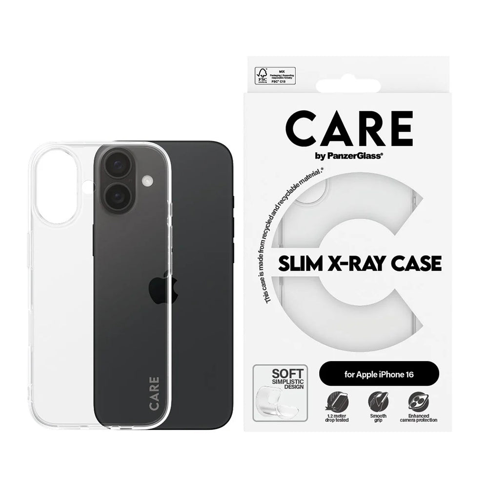 Θήκη για Apple iPhone 16, PanzerGlass, Care Fashionable, Διαφανής