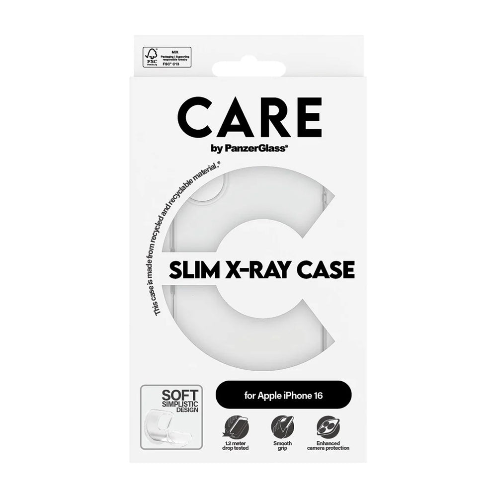 Θήκη για Apple iPhone 16, PanzerGlass, Care Fashionable, Διαφανής