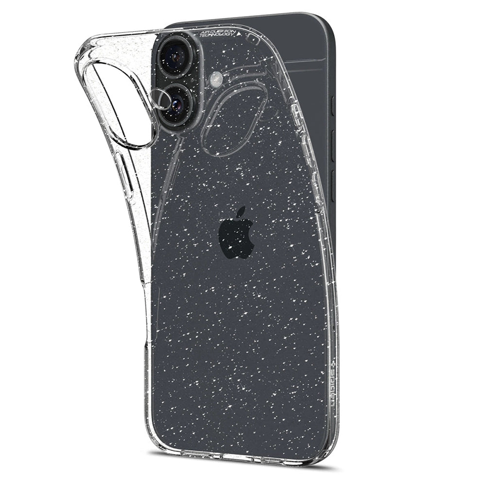 Θήκη για Apple iPhone 16 Plus, Spigen, Liquid Crystal Glitter, Διαφανής