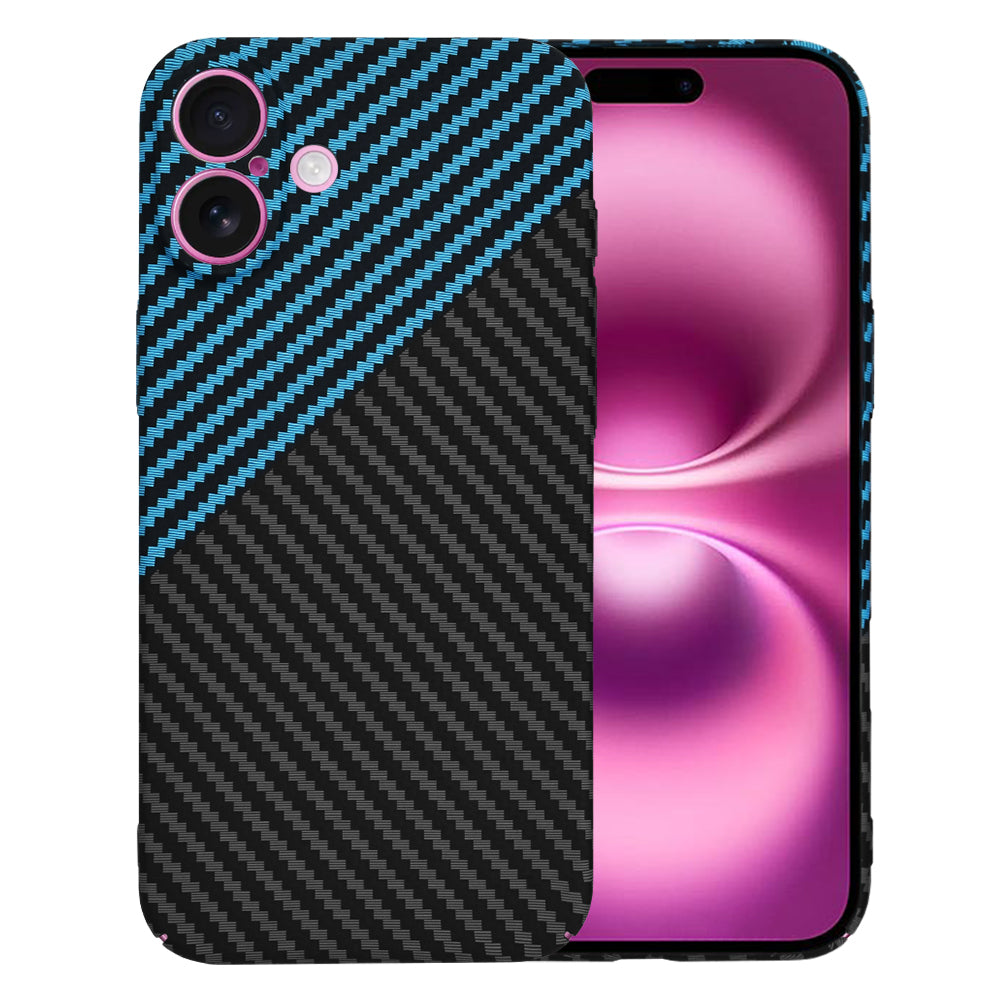 Θήκη για Apple iPhone 16 Plus, Techsuit, Carbonite FiberShell, Μαύρο Μπλε