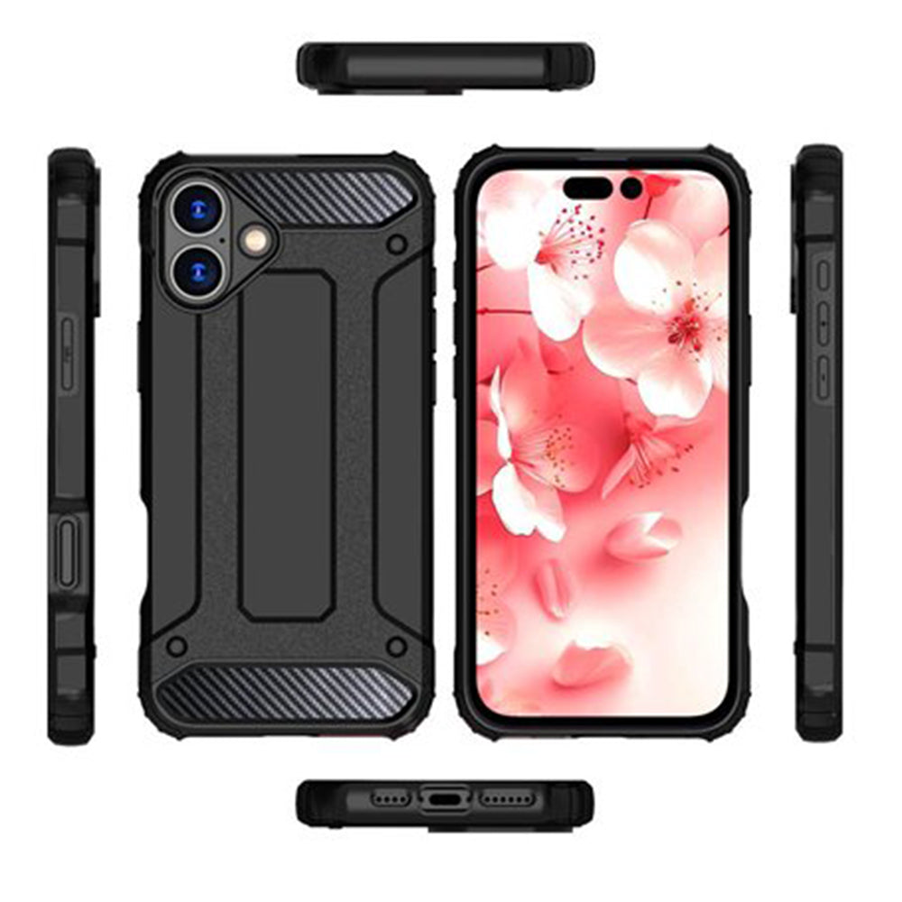 Θήκη για Apple iPhone 16 Plus, Techsuit, Hybrid Armor, Μαύρη