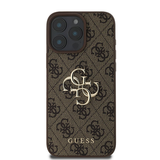 Θήκη για Apple iPhone 16 Pro, Guess, 4G Big Logo, Καφέ