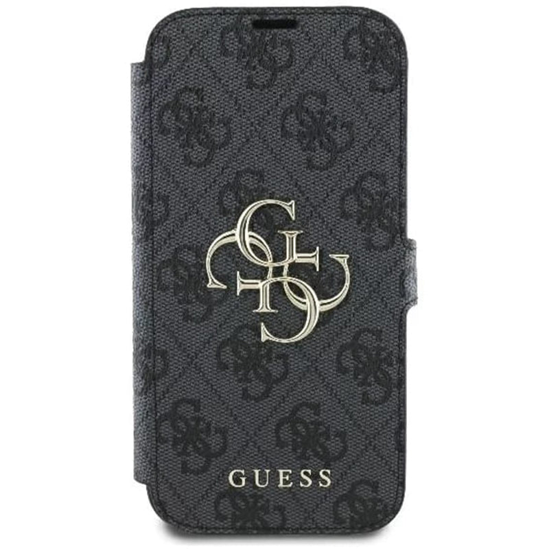 Θήκη για Apple iPhone 16 Pro, Guess, 4G Book, Μαύρη