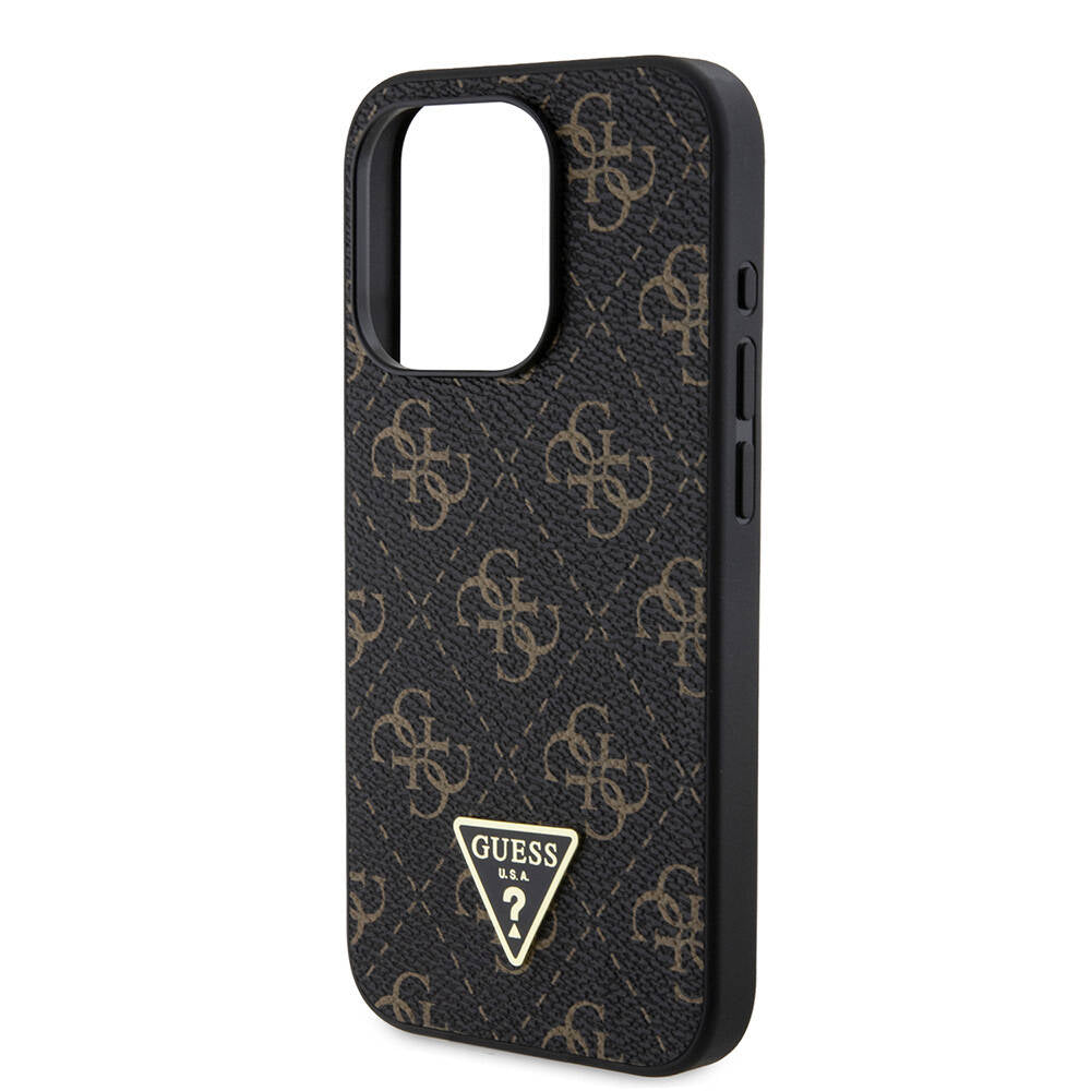 Θήκη για Apple iPhone 16 Pro, Guess, 4G Triangle Logo, Λευκή
