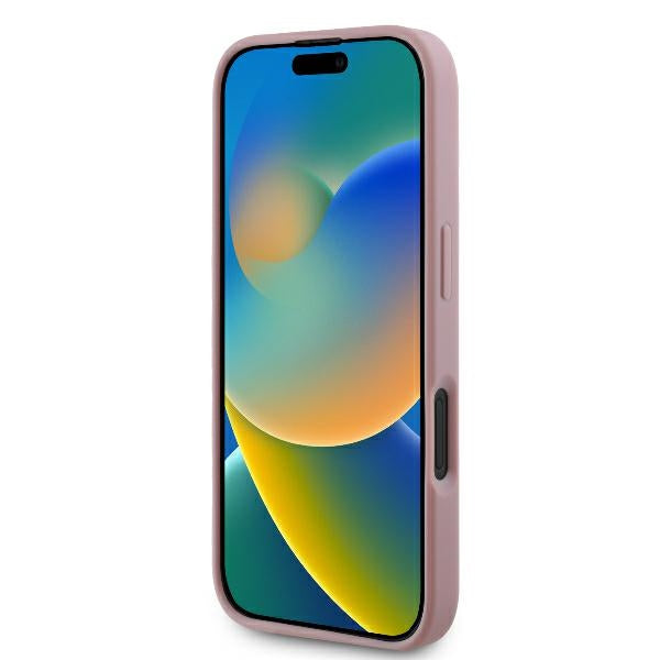 Θήκη για Apple iPhone 16 Pro, Guess, Fixed Glitter Big 4G, Ροζ