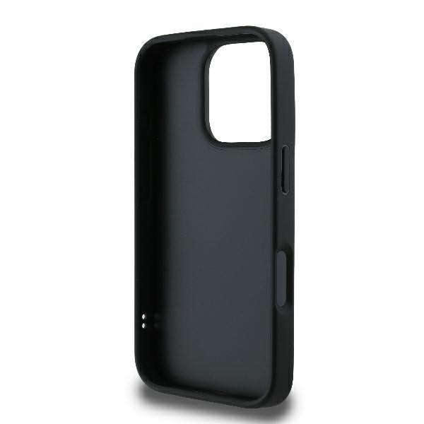 Θήκη για Apple iPhone 16 Pro, Karl Lagerfeld, Diagonal Quilted Script, Μαύρη