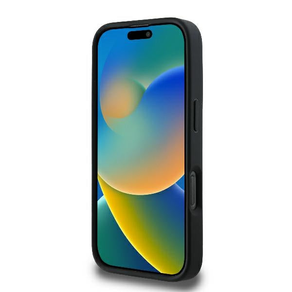Θήκη για Apple iPhone 16 Pro, Karl Lagerfeld, Diagonal Quilted Script, Μαύρη