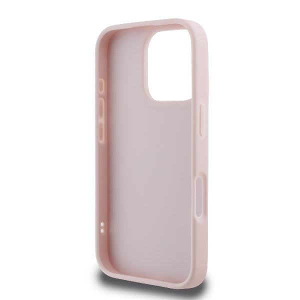 Θήκη για Apple iPhone 16 Pro, Karl Lagerfeld, Diagonal Quilted Script, Ροζ