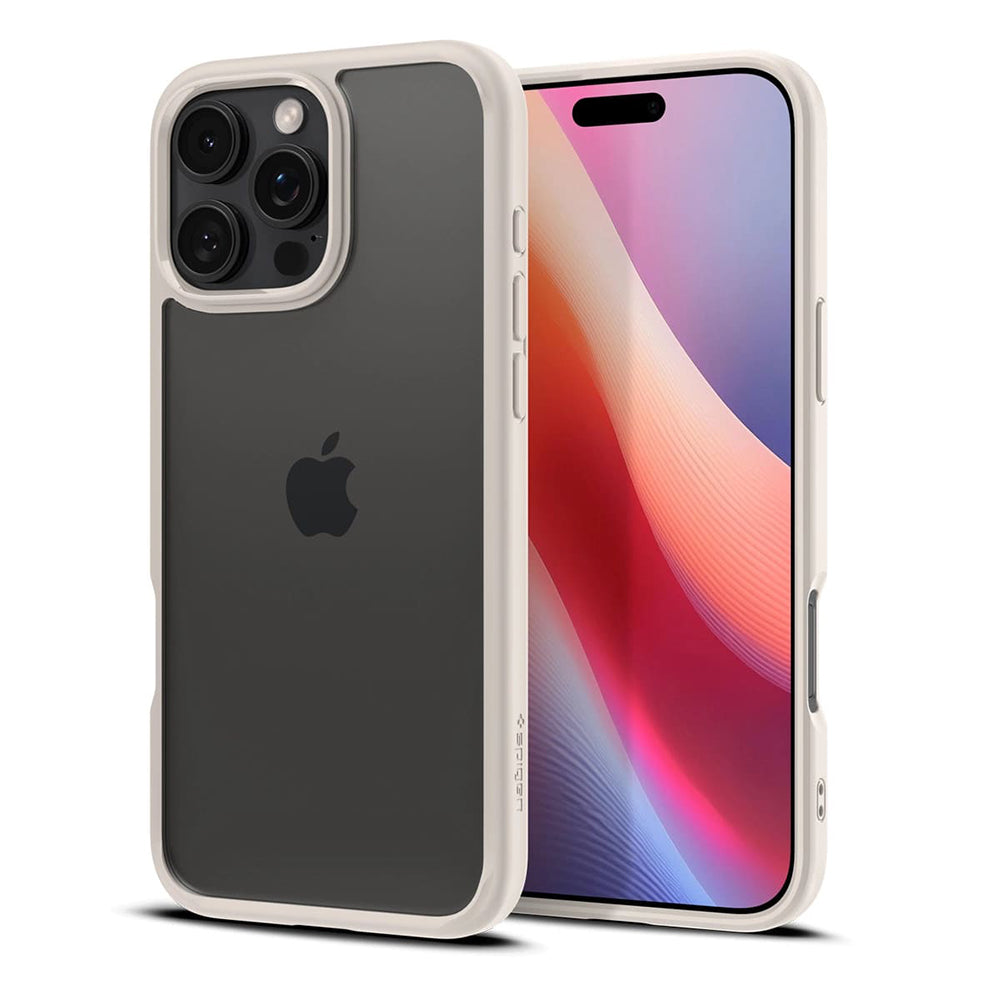 Case for Apple iPhone 16 Pro Max, Spigen, Ultra Hybrid, Beige ACS08385