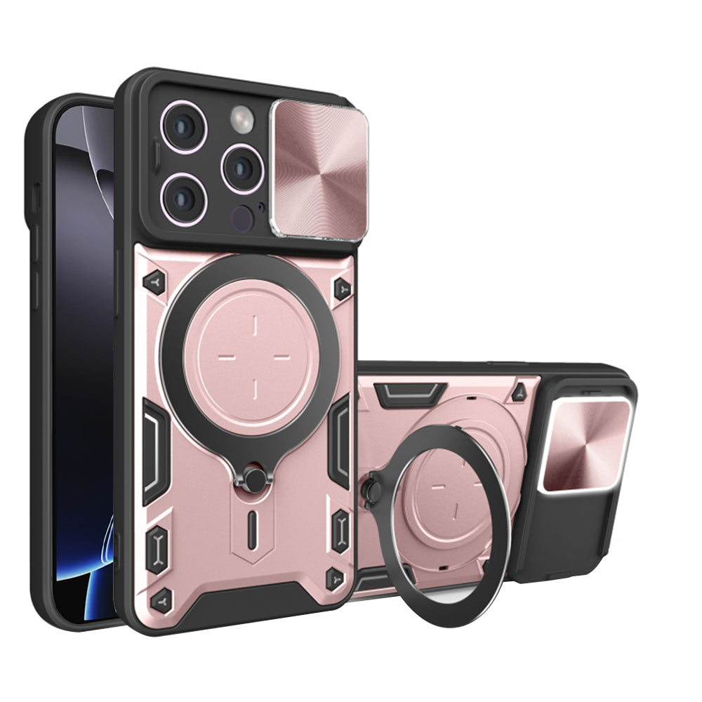 Θήκη για Apple iPhone 16 Pro Max, Techsuit, CamGuard Pro, Ροζ Χρυσό