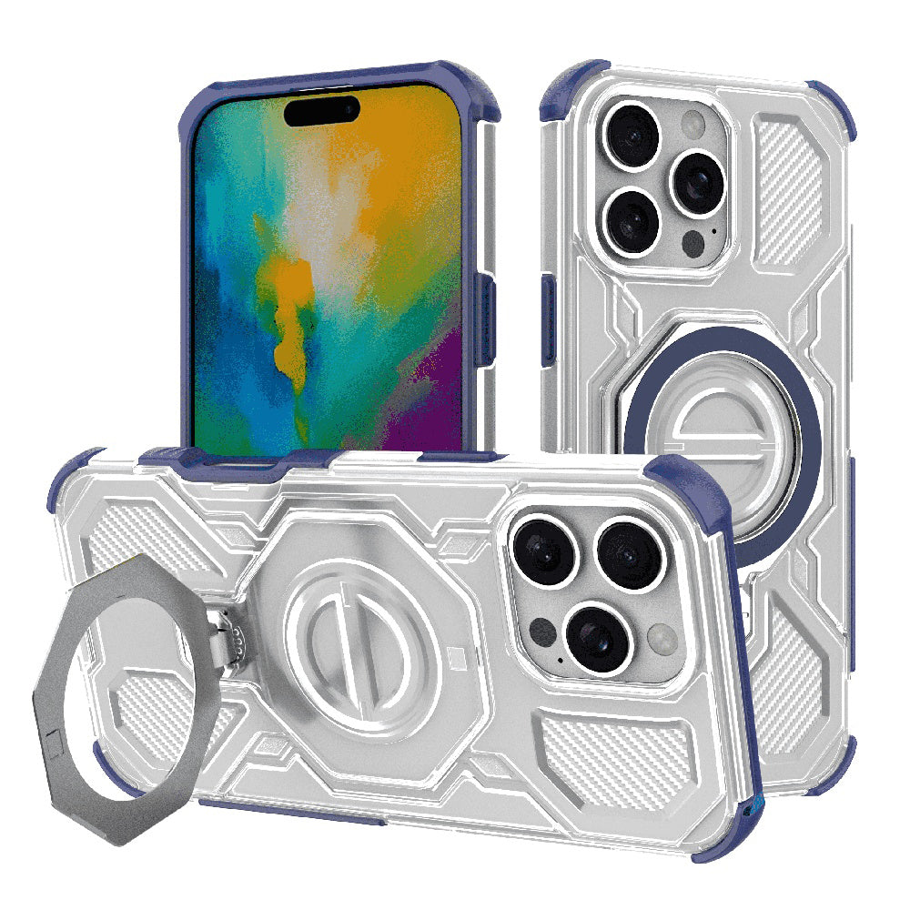 Θήκη για Apple iPhone 16 Pro Max, Techsuit, Carbon Shield Pro, Μπλε