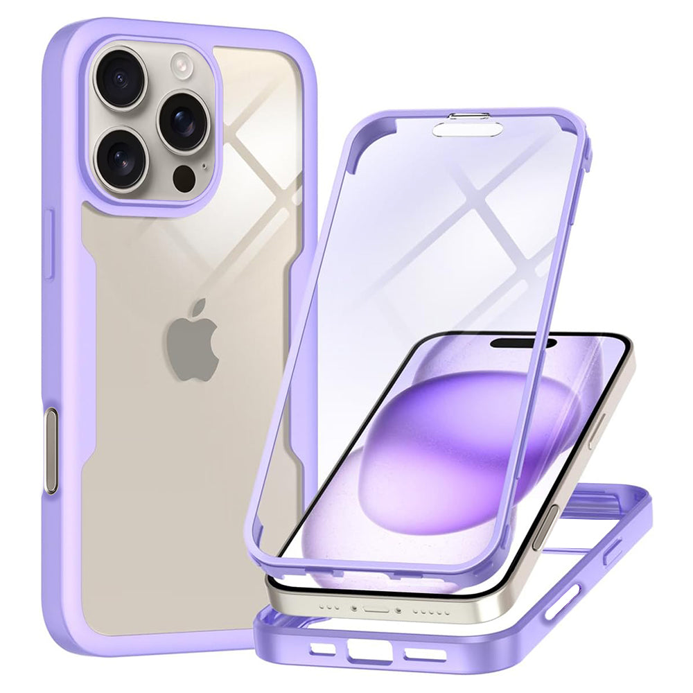 Θήκη για Apple iPhone 16 Pro, Techsuit, ColorVerse 360, Μωβ