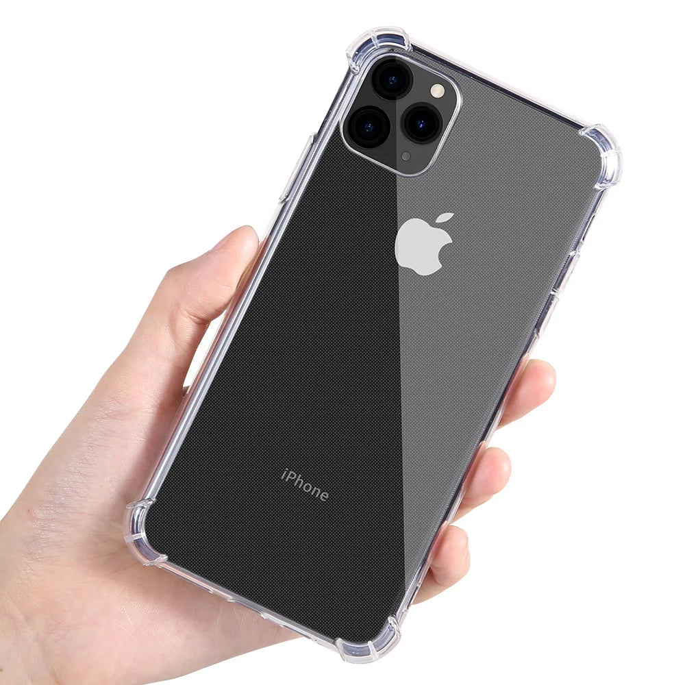 Θήκη για Apple iPhone 16 Pro, Techsuit, Ανθεκτική σε Κρούσεις Διαφανής (Μεγάλη Τρύπα Φακού), Διαφανής