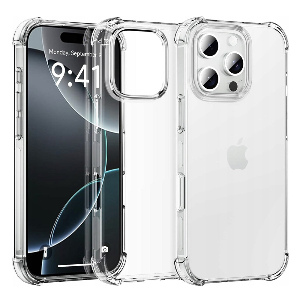 Θήκη για Apple iPhone 16 Pro, Techsuit, Ανθεκτική σε Κρούσεις Διαφανής (Μεγάλη Τρύπα Φακού), Διαφανής