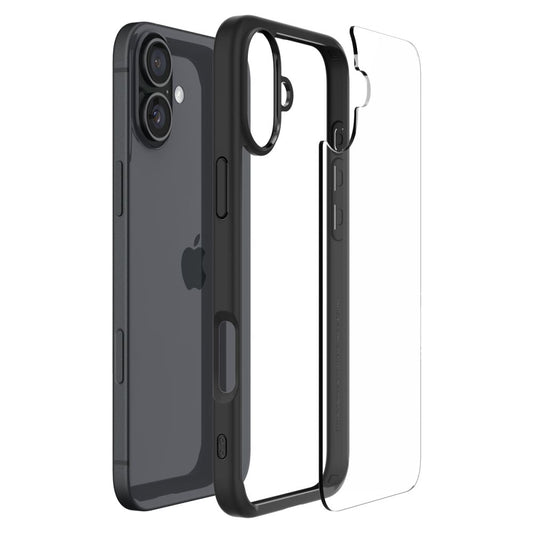 Case for Apple iPhone 16, Spigen, Ultra Hybrid, Matte Black ACS08201