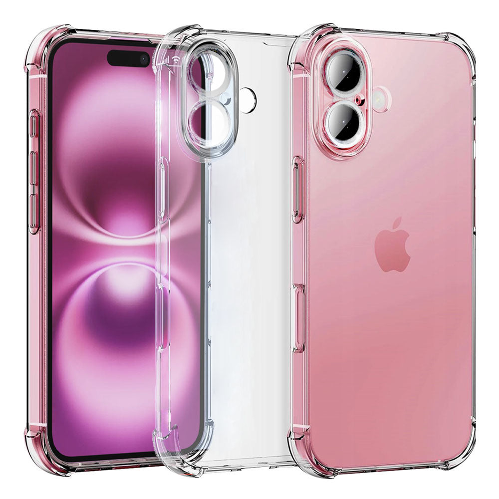 Θήκη για Apple iPhone 16, Techsuit, Ανθεκτική σε Κρούσεις Διαφανής, Διάφανη