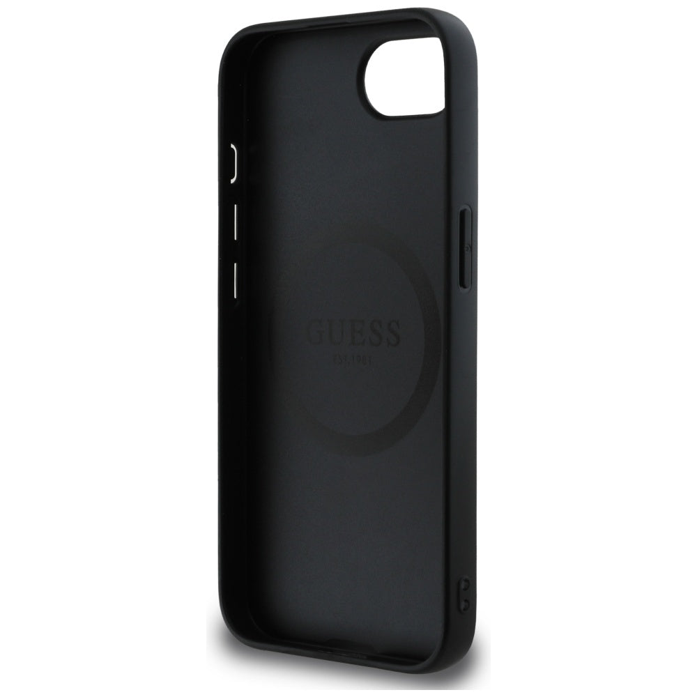 Θήκη για Apple iPhone 17e / 16e, Guess, 4G Script Logo, Μαύρη
