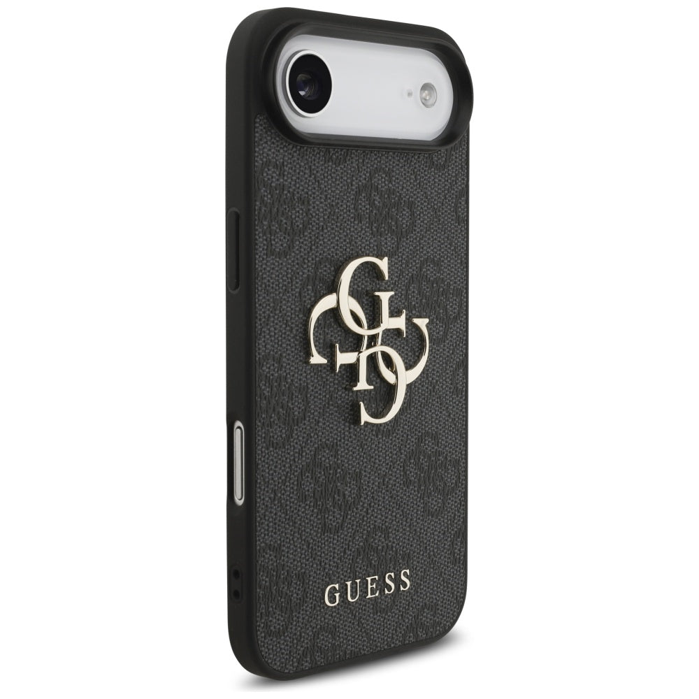 Θήκη για Apple iPhone 17 Air, Guess, 4G Classic Logo με Λουράκι, Μαύρη