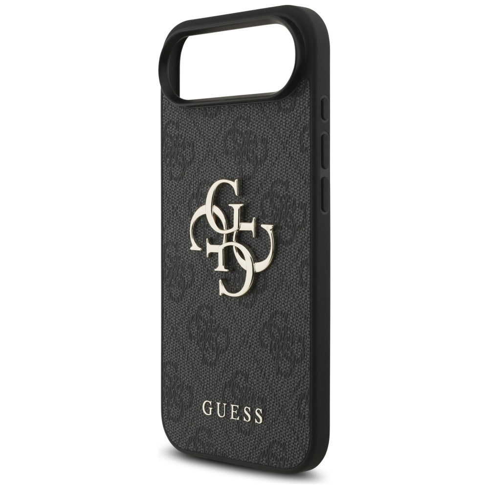 Θήκη για Apple iPhone 17 Air, Guess, 4G Classic Logo με Λουράκι, Μαύρη