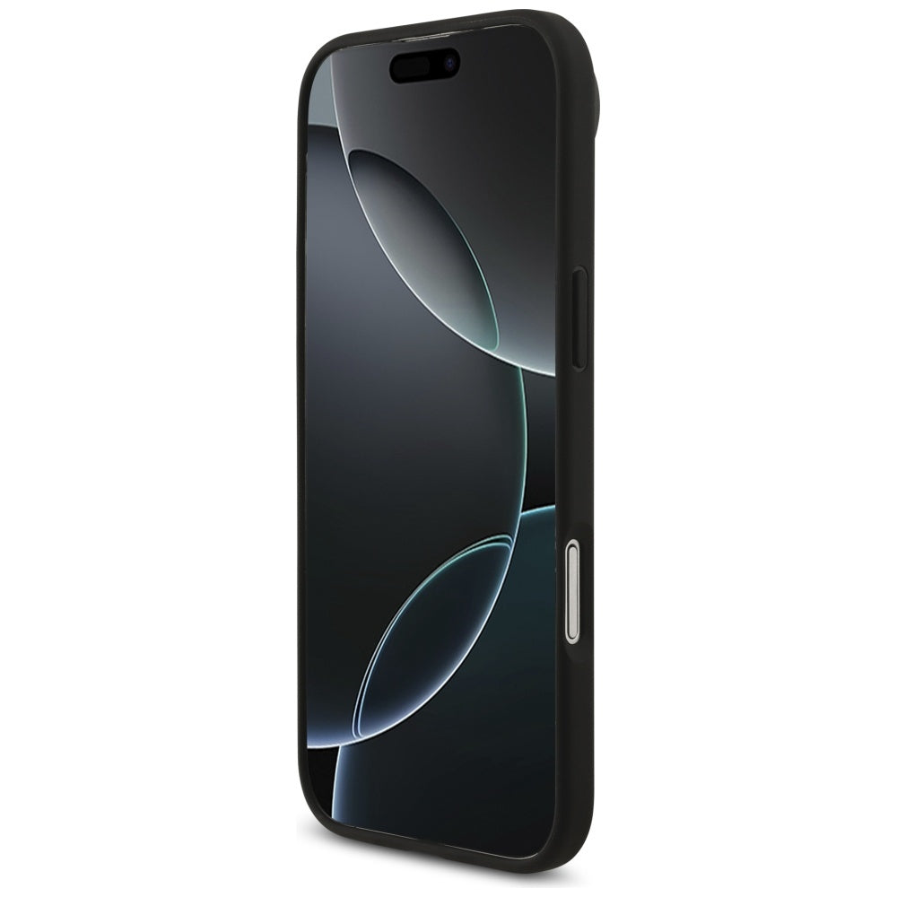Θήκη για Apple iPhone 17 Air, Guess, 4G Grained Big and Classic Logo, Μαύρη