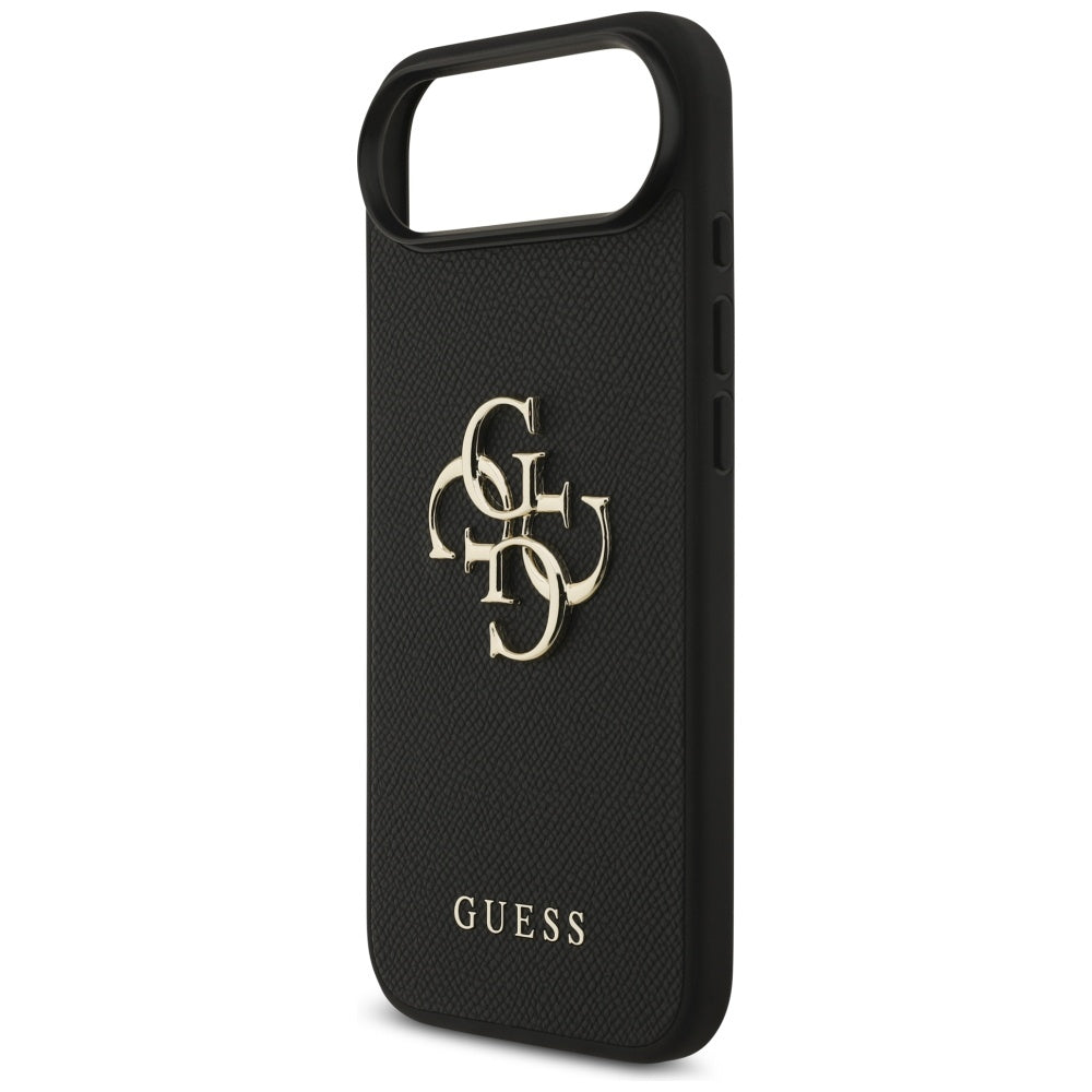 Θήκη για Apple iPhone 17 Air, Guess, 4G Grained Big and Classic Logo, Μαύρη