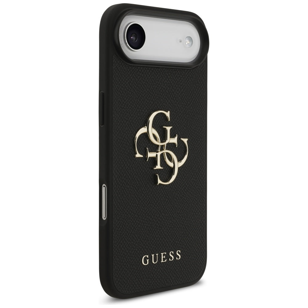 Θήκη για Apple iPhone 17 Air, Guess, 4G Grained Big and Classic Logo, Μαύρη