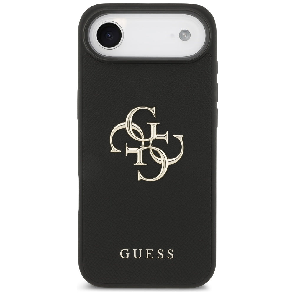 Θήκη για Apple iPhone 17 Air, Guess, 4G Grained Big and Classic Logo, Μαύρη
